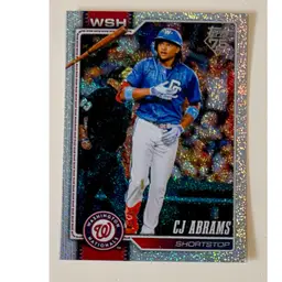 CJ Abrams Sandglitter Washington Nationals
