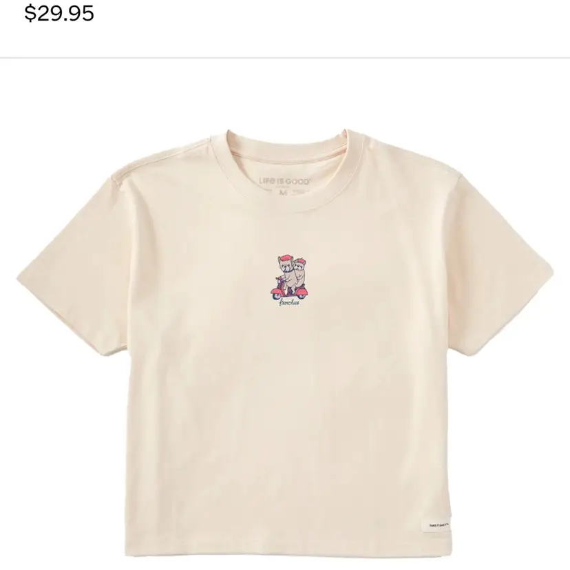 Women's Life Is Good Frenchies Bulldog Tee Large