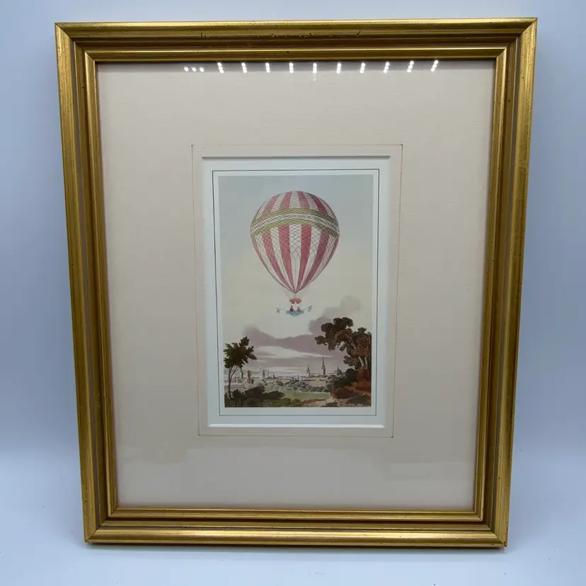 “Ascent Of James Sadler At Oxford, 1810” Framed Print