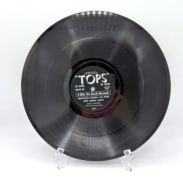 Vintage Western Swing 78 RPM Records Lot TOPS Cowboy Music 1950s Memorabilia