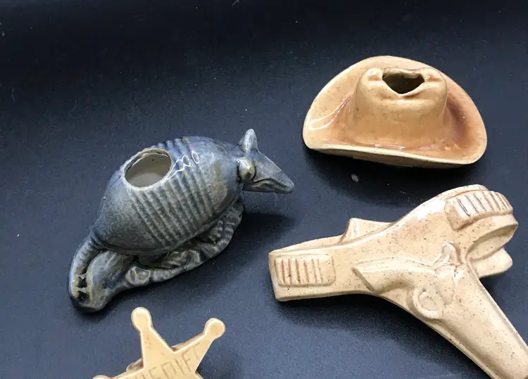 Lot of 4 Vintage Western Themed Beads for Crafting Macrame