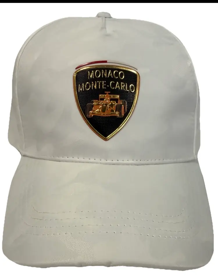 Monaco Monte Carlo Grand Prix White Glacier Formula 1 Adjustable Hat - NWOT