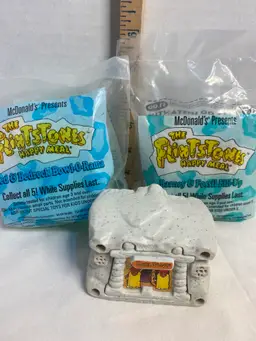 Vintage 1993 Flinstone McDonalds Toys New and Used