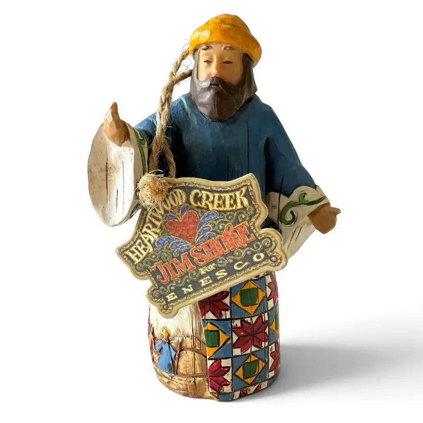 Jim Shore Heartwood Creek Nativity Joseph Joy to the World 2003 Figurine 4”