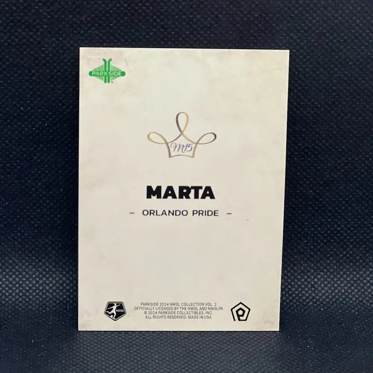 Marta 2024 Parkside NWSL Vol 2 Majesty Orlando Pride Soccer Card