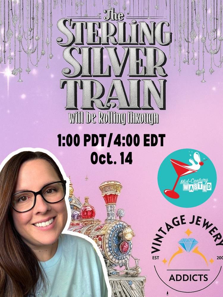 Sterling Silver Train 🚂 ✨Mid-Century Wasted