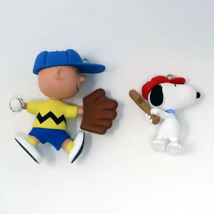 Charlie Brown & Snoopy Batter Up! Ornament Set - Hallmark Keepsake