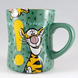 Disney Winnie the Pooh Tigger Embossed Mug TTFN 3D Glitter Ceramic Coffee Cup