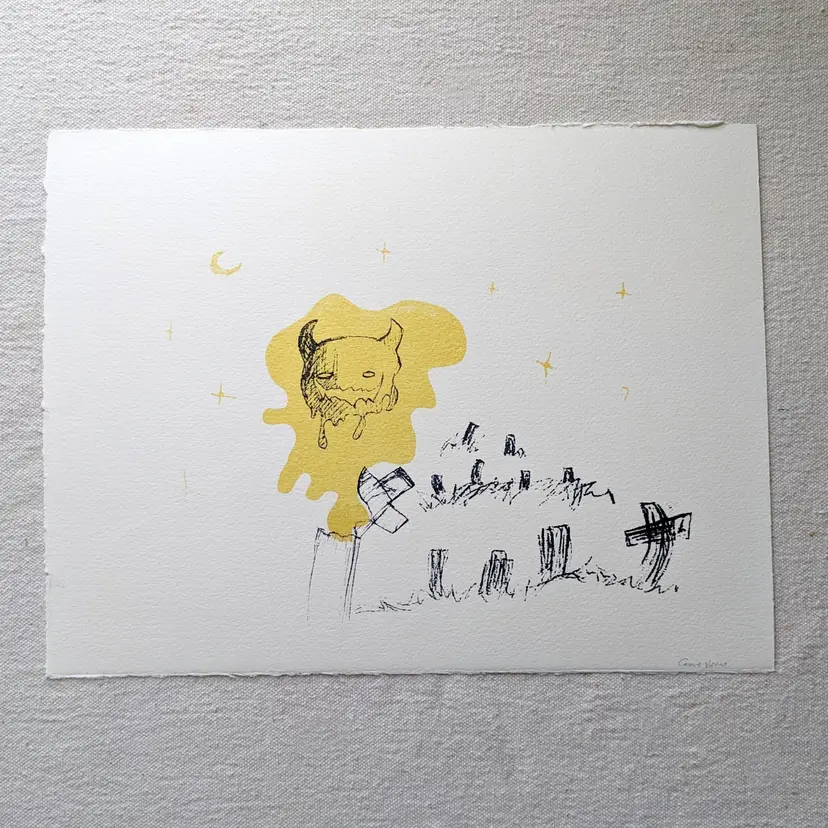 Made by Me! Spooky Ghost SilkScreen Artist Proof