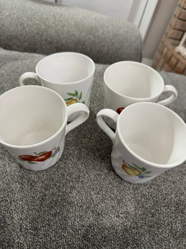 4 Corelle Coordinates Fruit Chutney Swirl Coffee Mugs    Listing #2