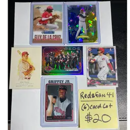 $20 - Cincinnati Reds (6) Lot