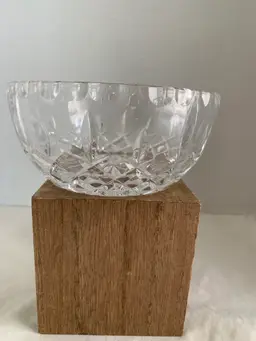 Gorham Full Lead Crystal Lady Anne Round Fruit Candy Small Serving Bowl 5 1/2"