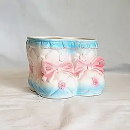 Vintage Inarco Ceramic Planter Vase – Baby Shoe Design