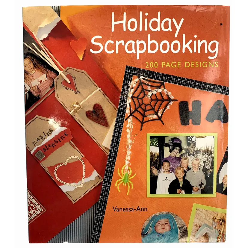 Christmas Halloween Holiday Scrapbooking Book Vanessa Ann 200 Page Hard Cover 2003 Vintage