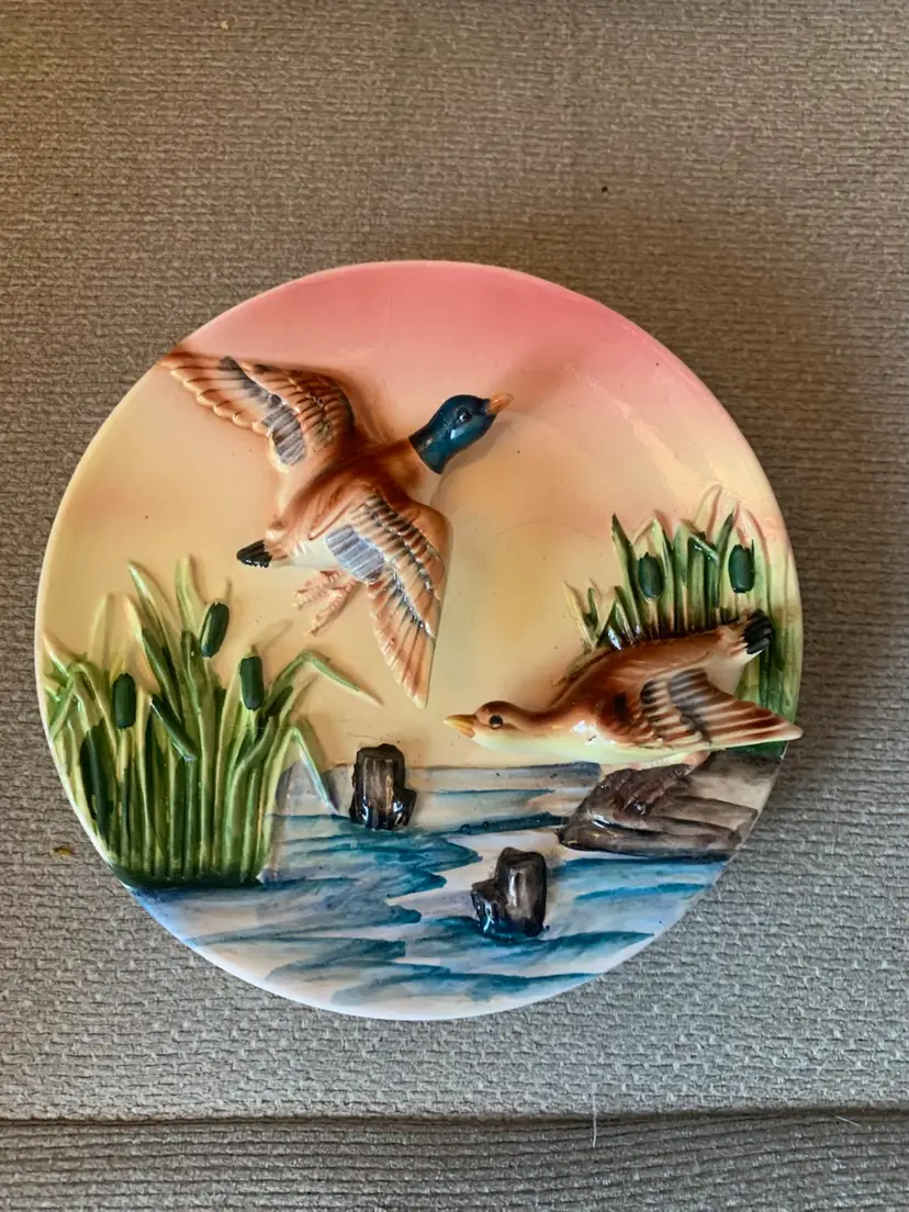 3D Mallard Duck Plate Japan