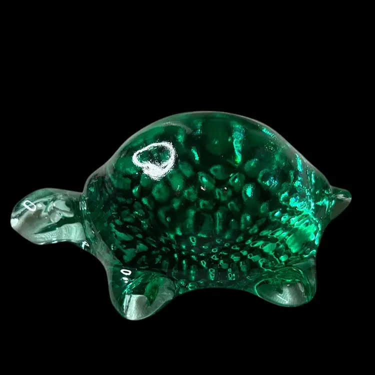 Wilkerson Glass Pilgrim Turtle: 4.25”x1.25”x3.25”