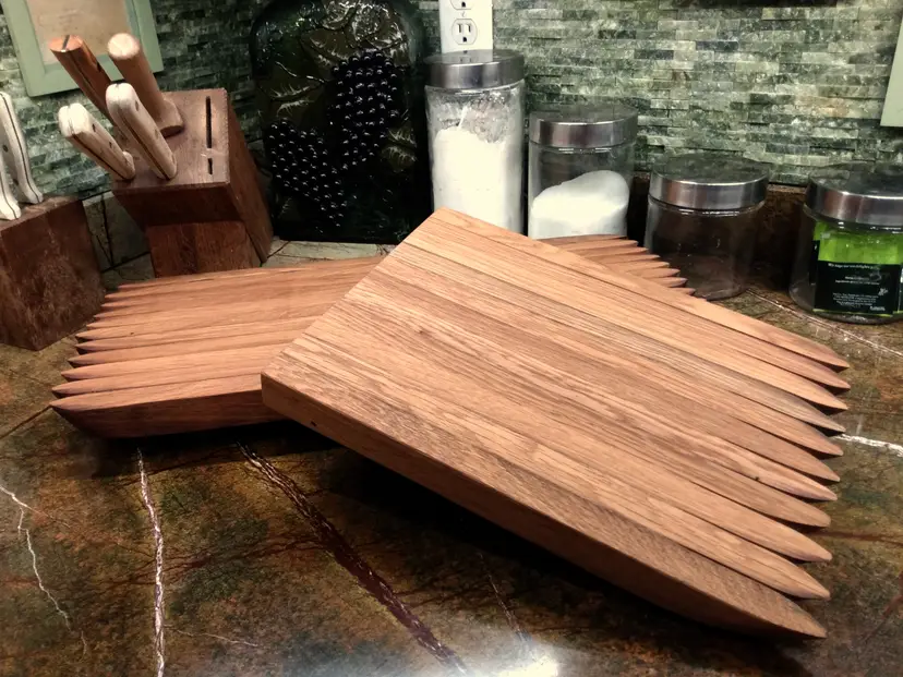 Upcycled Oak Wine Barrel Cutting Board