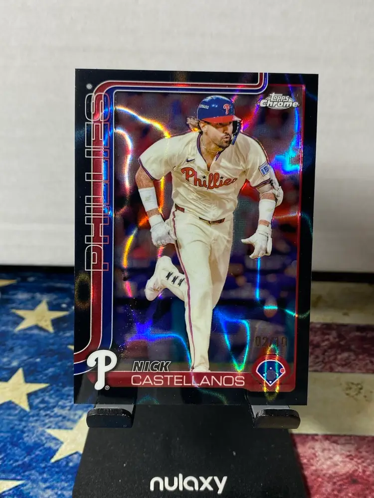 2025 Topps Chrome - Nick Castellanos #226 Black Lava SSP 2/10 Phillies