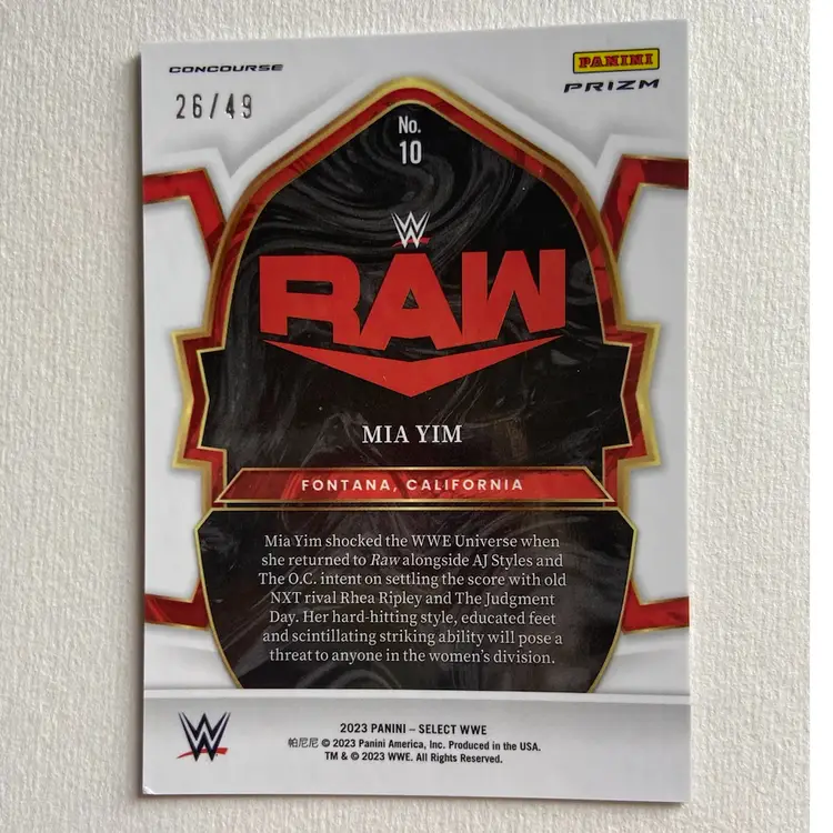 2023 Select Mia Yim Black & Blue /49