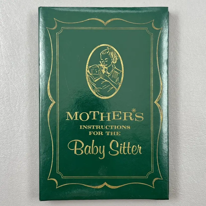 Vintage Mother's Instructions For The Baby Sitter Made In Japan