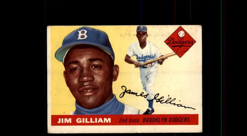 1955 Topps #5 Jim Gilliam - (pk-tl1) - Brooklyn Dodgers