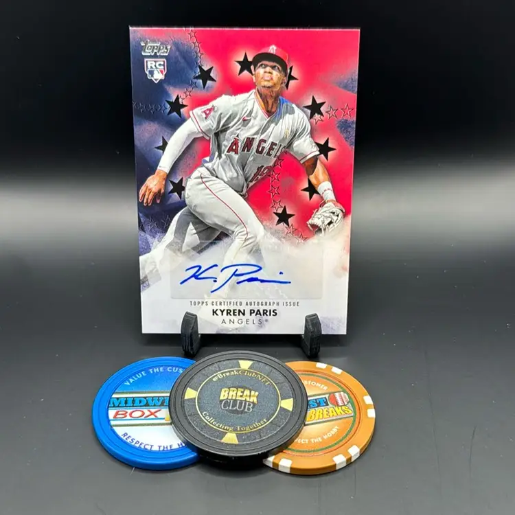 Kyren Paris Rc Baseball Stars Auto 171/199 2024 Topps Las Angeles Angels
