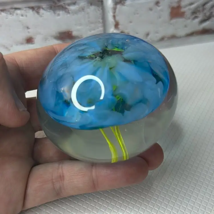 Blue Paperweight