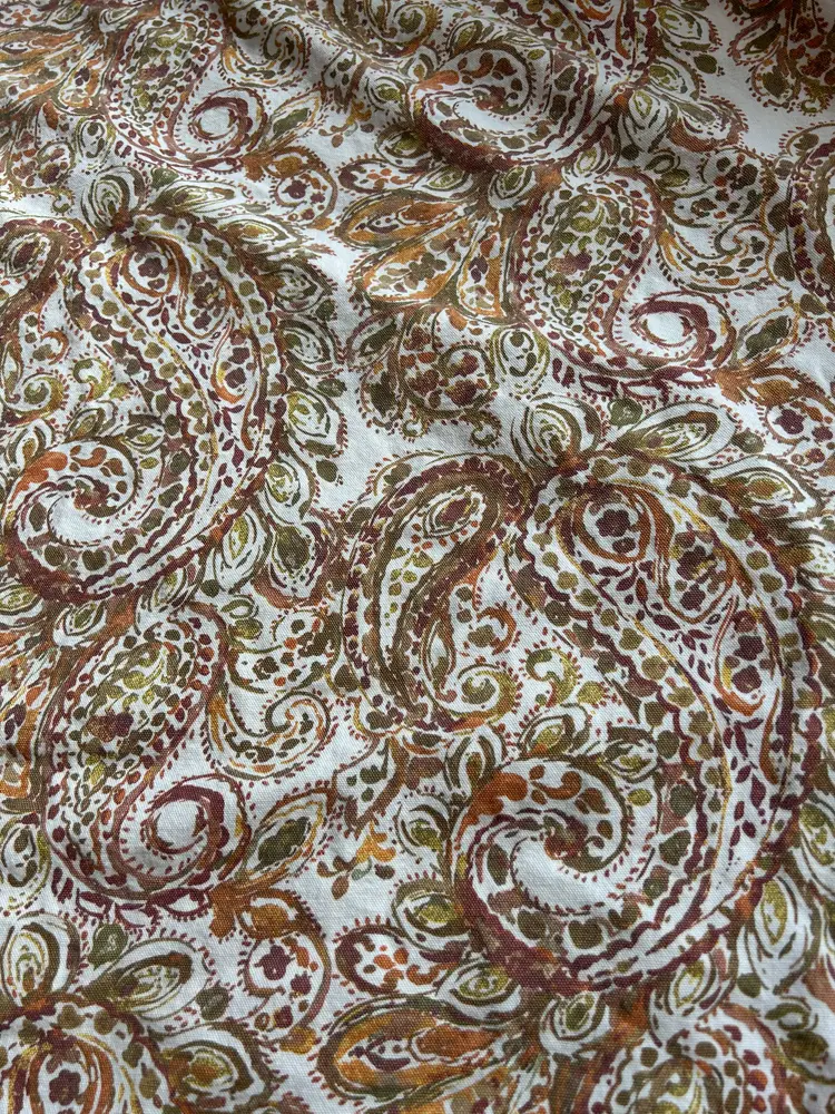Paisley print table cloth