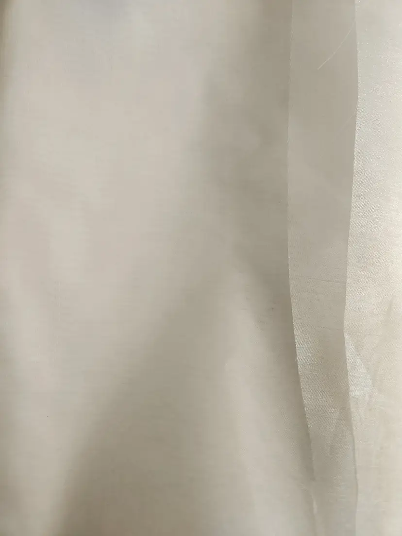 10 Yards Vintage White Organza