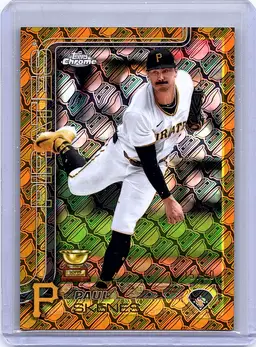 2025 Topps Update Chrome #98 Paul Skenes Gold Cup Gold Refractor 16/50 CY Young!