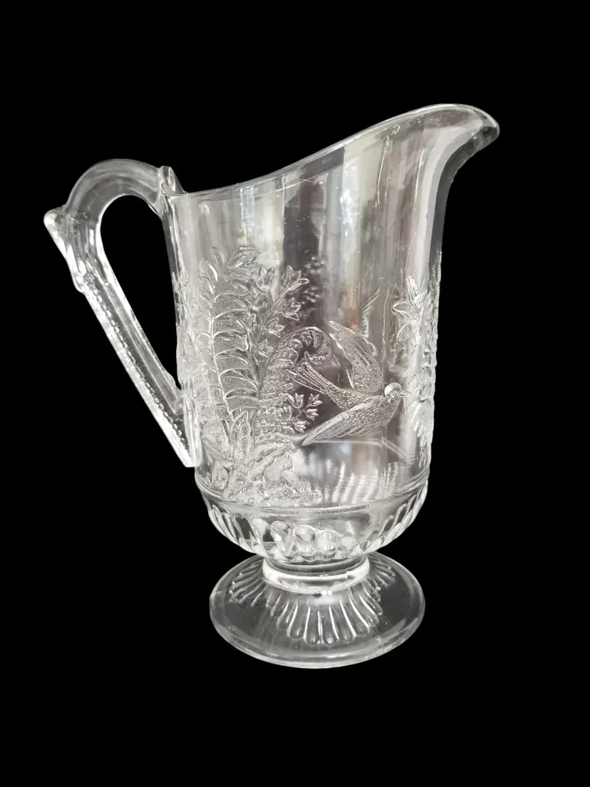 EAPG Beaver Falls No. 67 Australia Bird & Fern Pitcher