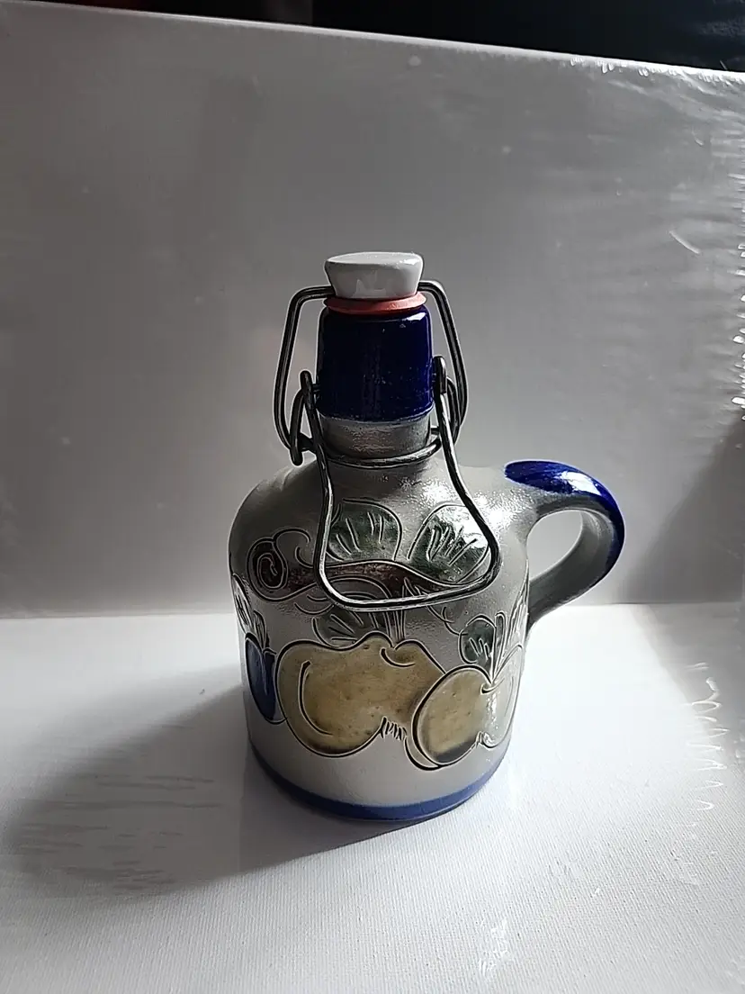 Vintage Germany Ceramic Flip-Top Jug