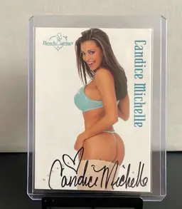 Candice Michelle 2003 Bench Warmer Auto Card