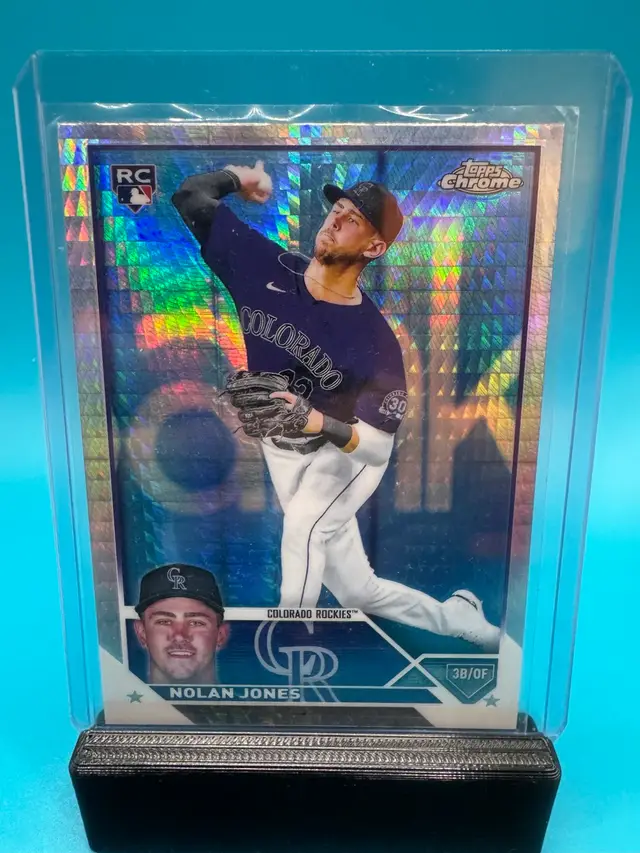 Nolan Jones Topps Chrome Prism Refractor RC Colorado Rockies