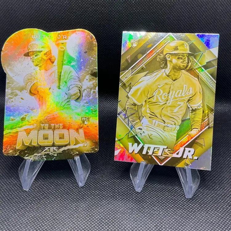 BOBBY WITT JR. 2022 Topps Fire Gold Minted RC Lot (2)- Kansas City Royals