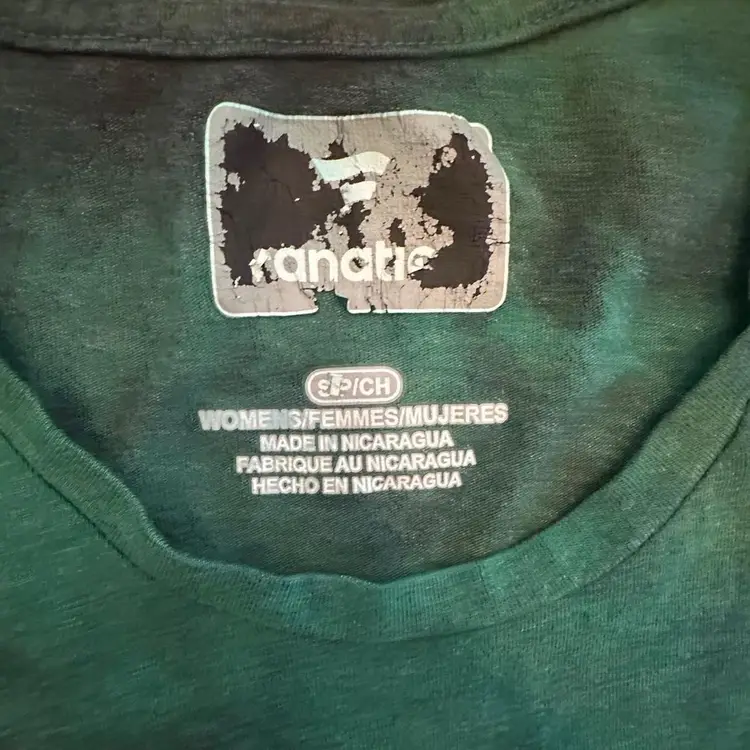 Philadelphia Eagles Cropped Fitted Small Tie Dyed T-shirt