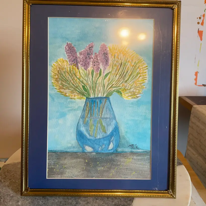 Flowers In Clear Vase