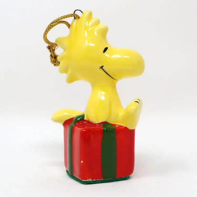 Woodstock on Gift Box Ornament - Peanuts Christmas Decor
