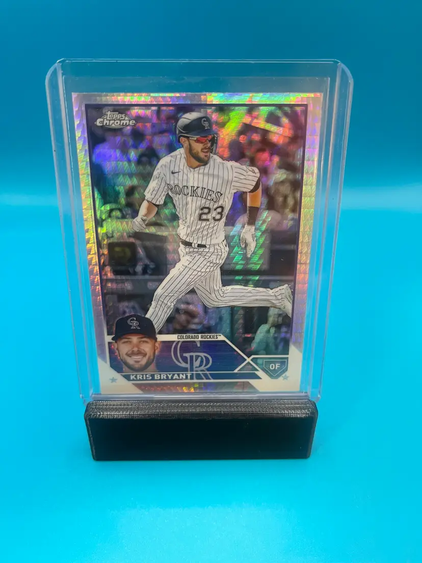 Kris Bryant Topps Chrome Prism Refractor Colorado Rockies