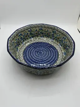Polish Pottery Serving Bowl