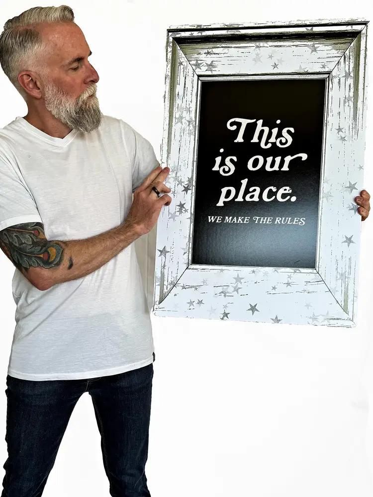 "This is our place" -Taylor Swift Inspired Framed Wall Art-Song Lyric-Lover