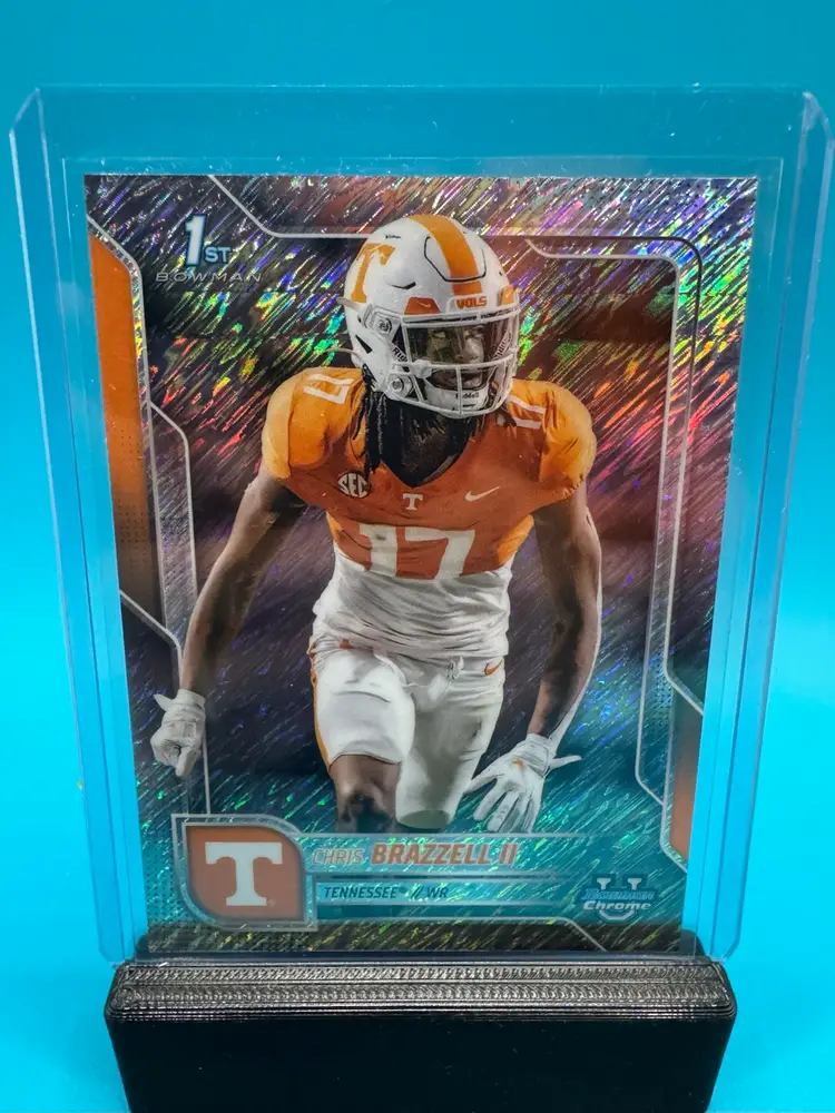 Chris Brazell 1st Bowman Chrome U Shimmer Refractor Tennessee Volunteers