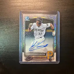 Konnor Griffin Bowman 2025 Prospects Auto Mojo Refractor /150