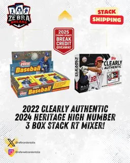 ZB 25651: 2024 Heritage High Number/2022 Clearly Authentic 3 Box Stack Mixer
