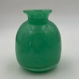 Art Glass Turquoise Aqua Bubble Glass