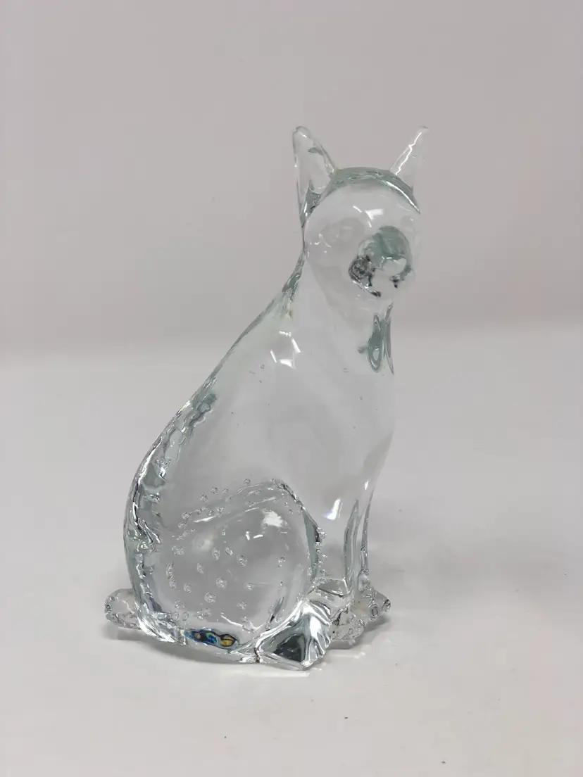 Art Glass Doberman Paperweight/Figurine