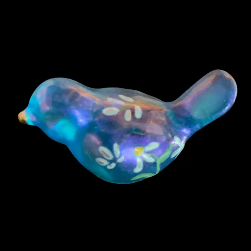 "Carnival Glass Resin Bling Bird" 🌸