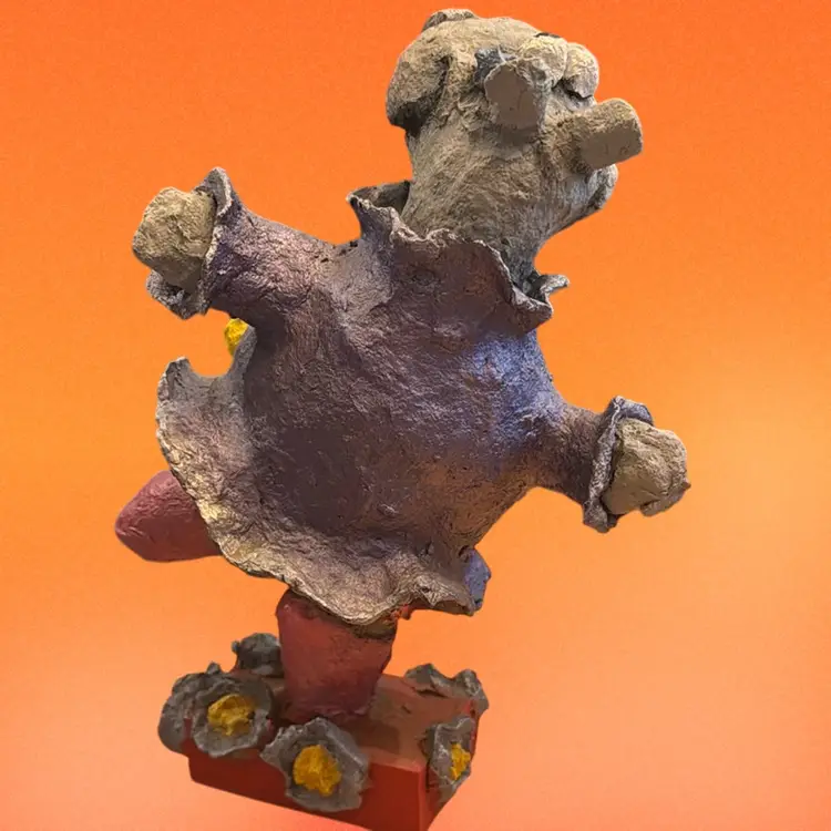 Weirdo Handmade Hippo Ballet Dancing Sculpture  Signed By Artist