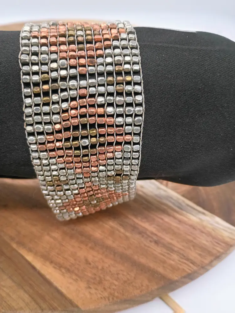 Fine Metal Mesh Armlet XXL Bracelet Cuff Will Fit Arm Circumference of 10 inches