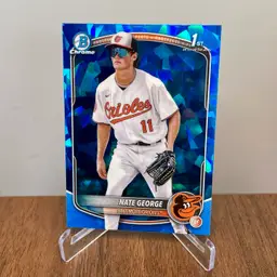 Nate George (Baltimore Orioles) 2025 Bowman Chrome 1st Bowman Sapphire